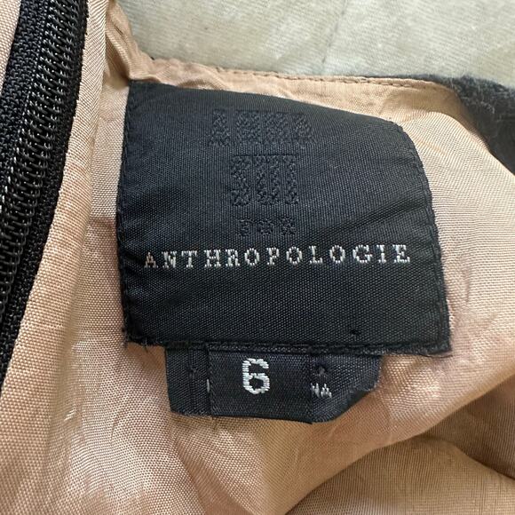 Anna Sui Anthropologie Dress Womens 6 Black Lace Mini Retro Dainty Whimsigoth - Picture 9 of 13